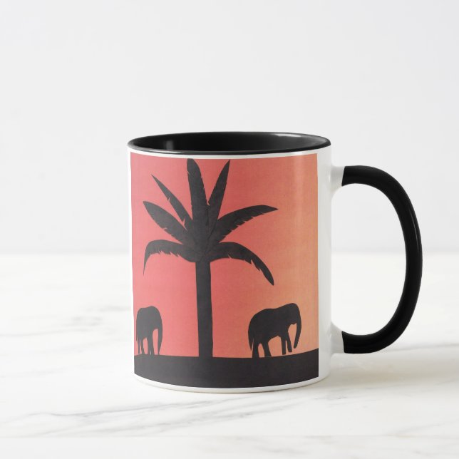 Mug with Elephant Design (Right)