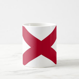 Mug with Flag of  Alabama State - USA