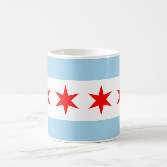Mug with Flag of Chicago - USA (Center)