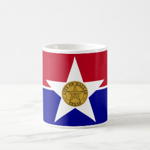 Mug with Flag of Dallas, USA