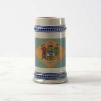 Mug with Flag of Delaware State -USA
