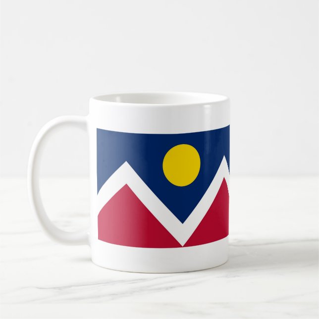 Mug with Flag of  Denver, Colorado State - USA (Left)