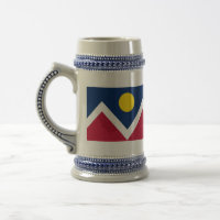 Mug with Flag of Denver, Colorado State -USA