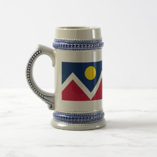 Mug with Flag of Denver, Colorado State -USA
