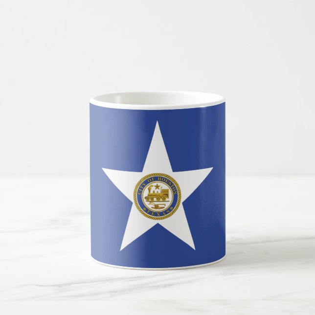 Mug with Flag of Houston, USA (Center)