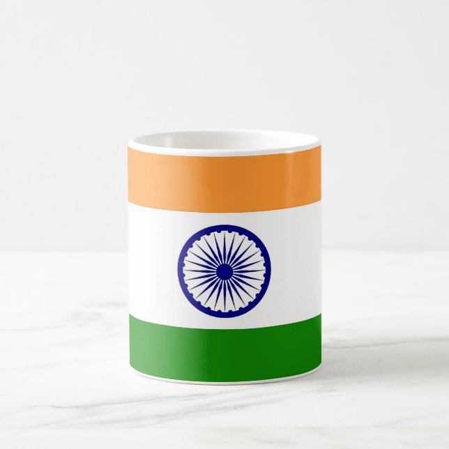 Mug with Flag of India (Center)