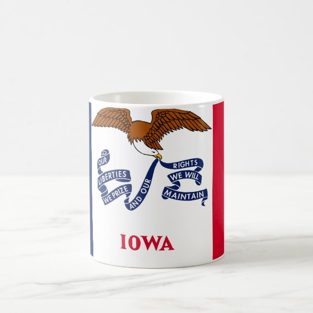 Mug with Flag of  Iowa State - USA (Center)