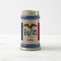 Mug with Flag of Iowa State -USA