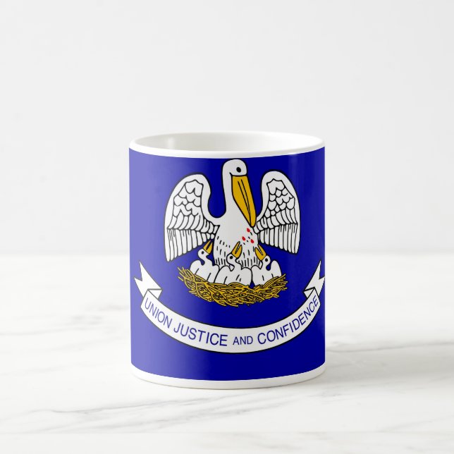 Mug with Flag of Louisiana State - USA (Center)