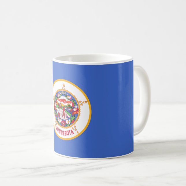 Mug with Flag of Minnesota State - USA (Front Right)
