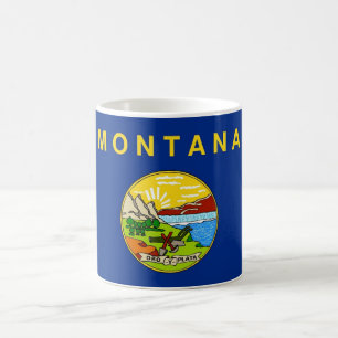 Mug with Flag of Montana State - USA
