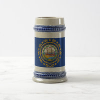Mug with Flag of New Hampshire State -USA