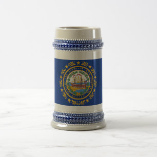 Mug with Flag of New Hampshire State -USA