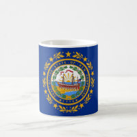 Mug with Flag of New Hampshire State - USA