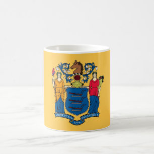 Mug with Flag of New Jersey State - USA