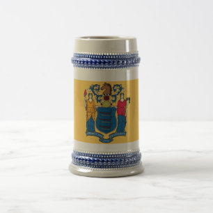 Mug with Flag of New Jersey State -USA