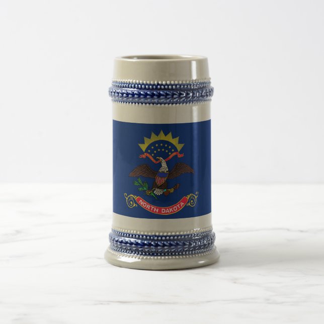 Mug with Flag of North Dakota State -USA (Center)