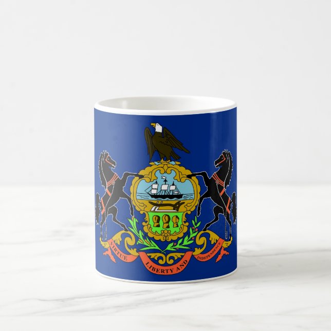 Mug with Flag of Pennsylvania State - USA (Center)