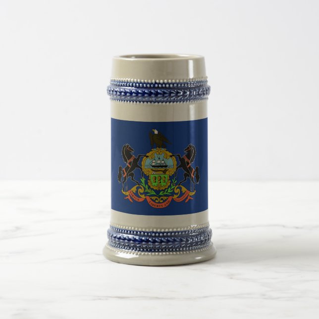 Mug with Flag of Pennsylvania State -USA (Center)