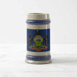 Mug with Flag of Pennsylvania State -USA