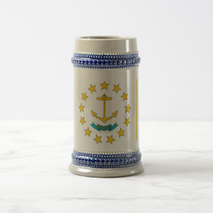 Mug with Flag of Rhode Island State -USA