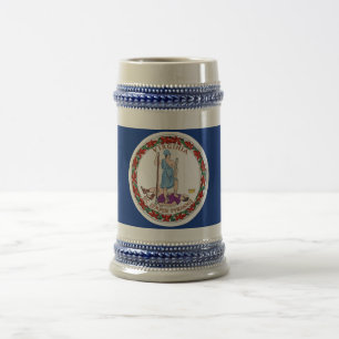 Mug with Flag of Virginia State -USA