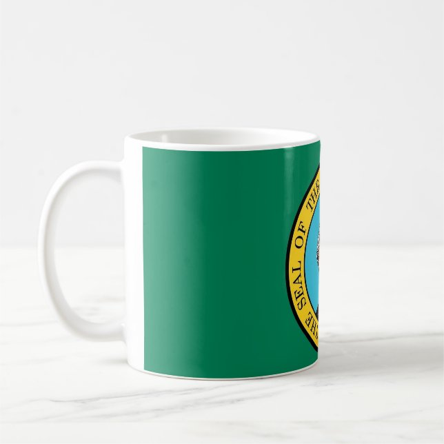 Mug with Flag of  Washington State - USA (Left)