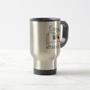 Mug with Handle Com um pastel de nata
