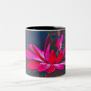 Mug with Hot Pink Waterlily