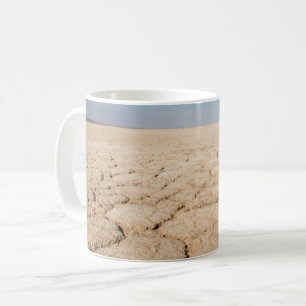 Mug with image of cracked earth in Salt Pan