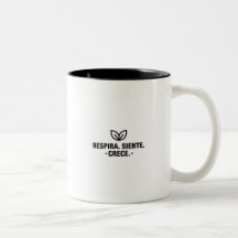 Mug with Inspirational Phrase "Breathe, Feel, Beli