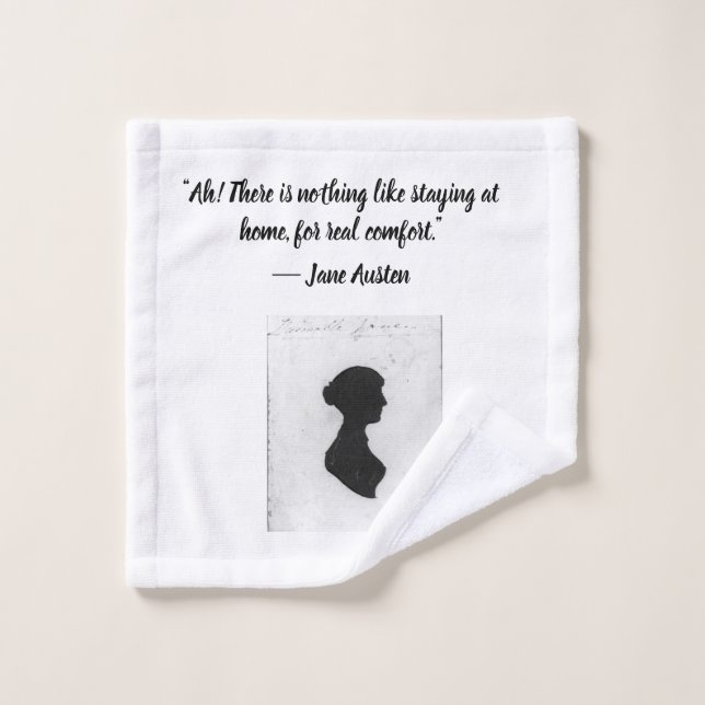Mug  with Jane Austen quote (Gant de toilette)