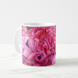 Mug with mixed Peonies around