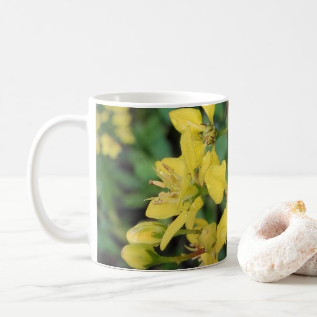 Mug with nice flowers (With Donut)