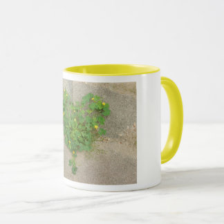 Mug with origina photo of heart shaped clover