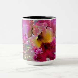 Mug with Paint Splattered Orchid
