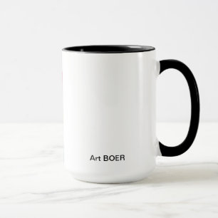 Mug with painting/detail “Between We "