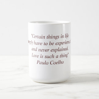 Mug with Paulo Coelho Quote