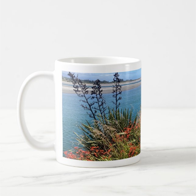 Mug with photo of Hokitika river (Left)