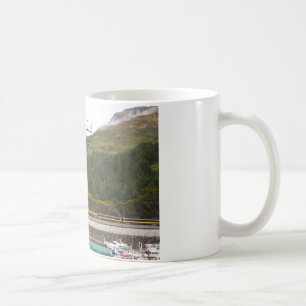Mug with photo of Mountains of Alaska, train