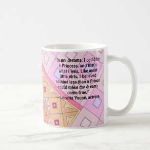 MUG WITH PINK ART OF FLOWER FOR BOYFRIEND