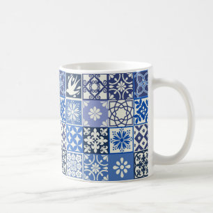 Mug with Portugese Tiles Pattern - Azulejos