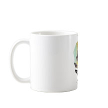 Mug with  protea flower with gold 