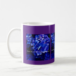 Mug with Purple Hydrangeas Hand me a fan