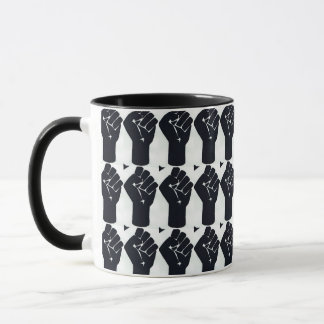 Mug with repeating fist