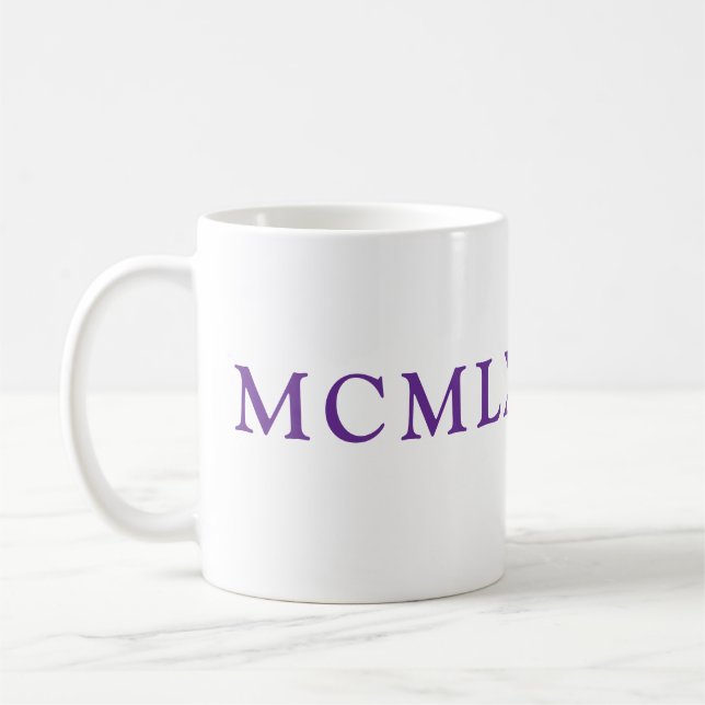 Mug with Roman Numerals (Left)