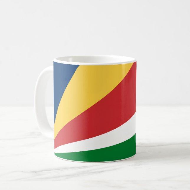 Mug with Seychelles Colours Design (Front Left)