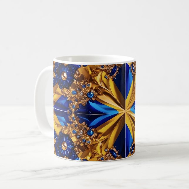 Mug with Sweden Colours Design (Front Left)