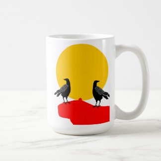 Mug with Two Blackbirds Sitting on a Capybara 