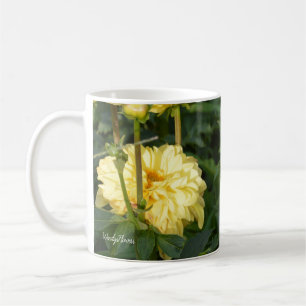 Mug with yellow dahlias